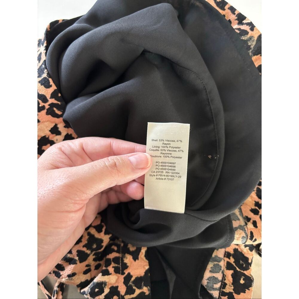 Aritzia Wilfred “Isabelle” Leopard Print Slip Dre… - image 4